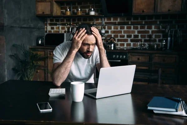 Hair Loss from Stress man with stress related hair loss
