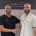 Ronnie Vint's Hair Transplant ronnie vint and dr elgindi after hair transplant at harley street hair transplant clinics