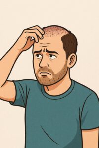 scalp itching after hair transplant scabs