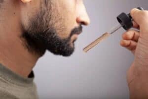 topical minoxidil applied to beard
